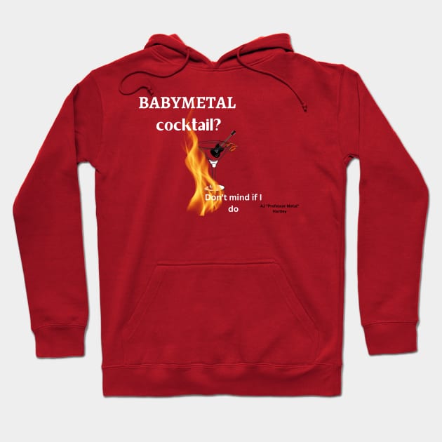 Babymetal cocktail (white text) Hoodie by AJ Hartley